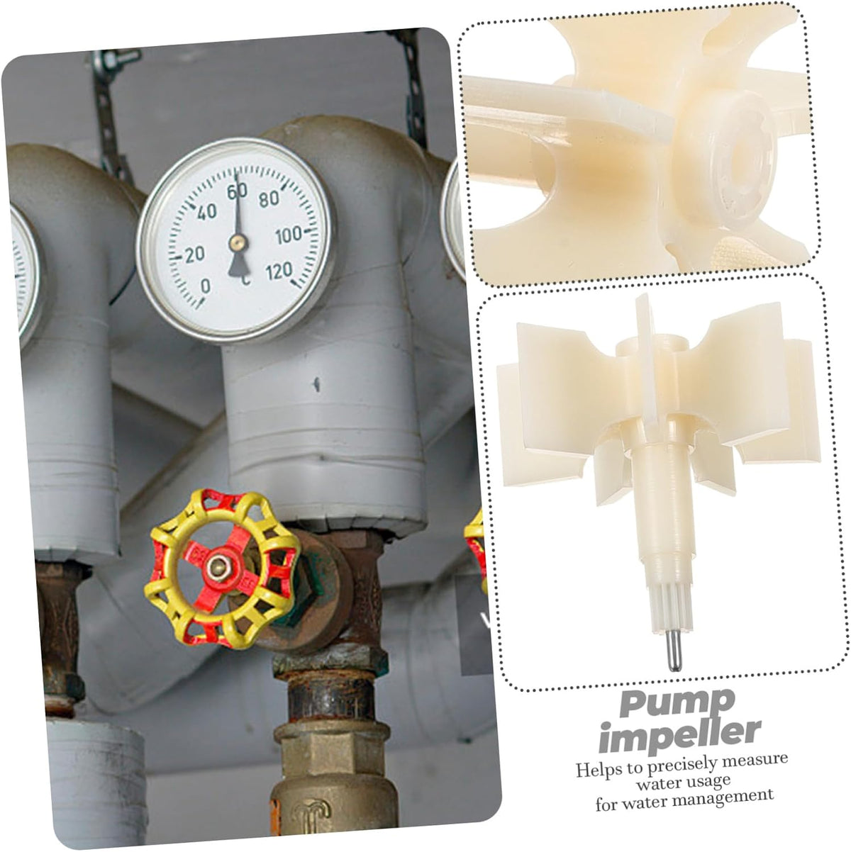 Utility Water Pump Impeller Replacement Transfer Pump Part 1/2 Inch