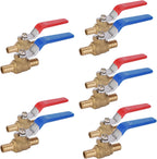 10-Pack GUOFIS 1/2-Inch PEX Crimp Full Port Ball Valve(VALVE003-10)