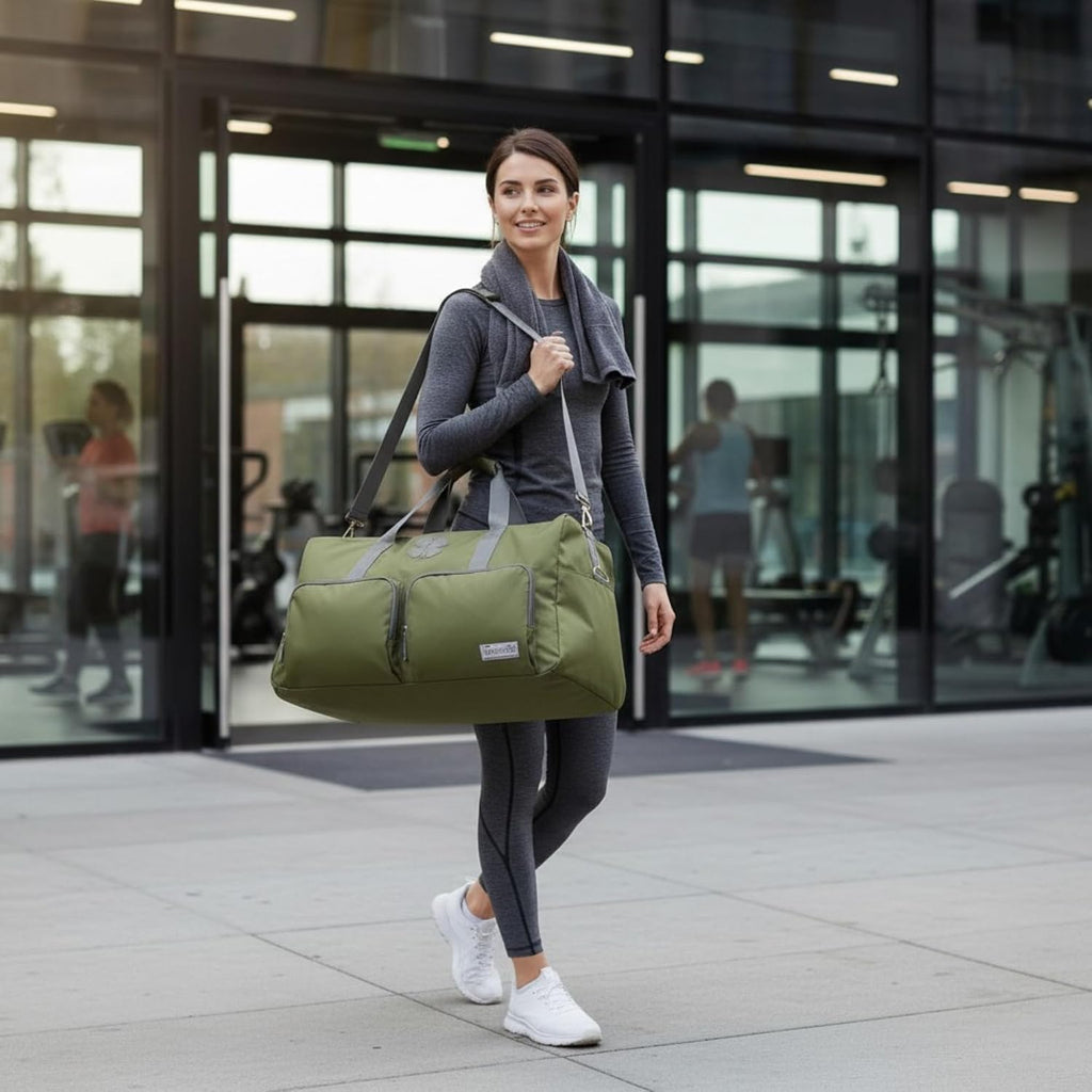 Lucky Travel Duffel Bags 65L, Gym Bag, Travel Bag & Large Duffle Bag for Men, Foldable Overnight Weekender Bags for