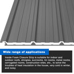 30 Pcs 9" Inside Metal Roof Foam Closure Strips R Panel Roofing