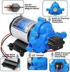 Bootee 12V RV Water Pump, 4.0 GPM 45PSI Automatic Pressure Switch, Self-Priming Fresh Water Pump for RV Marine Camping, 12 Volt DC Water Transfer Pump with Thermal Protection