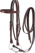 Western Leather Browband Draft Bridle