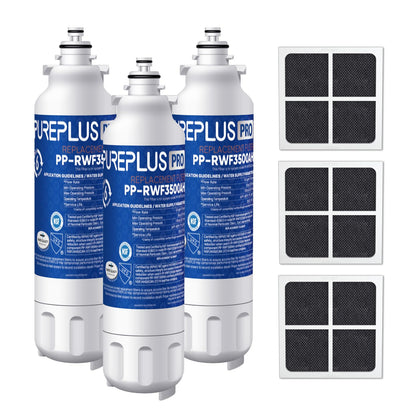 RWF3500AH Water Filter Replacement for LG LT800P, 3 Pack