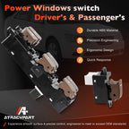 Power Window Switch Button Driver & Passenger Side - Compatible with 2009 2010 Hyundai Sonata - Replace# 93570-3K600 935803K500