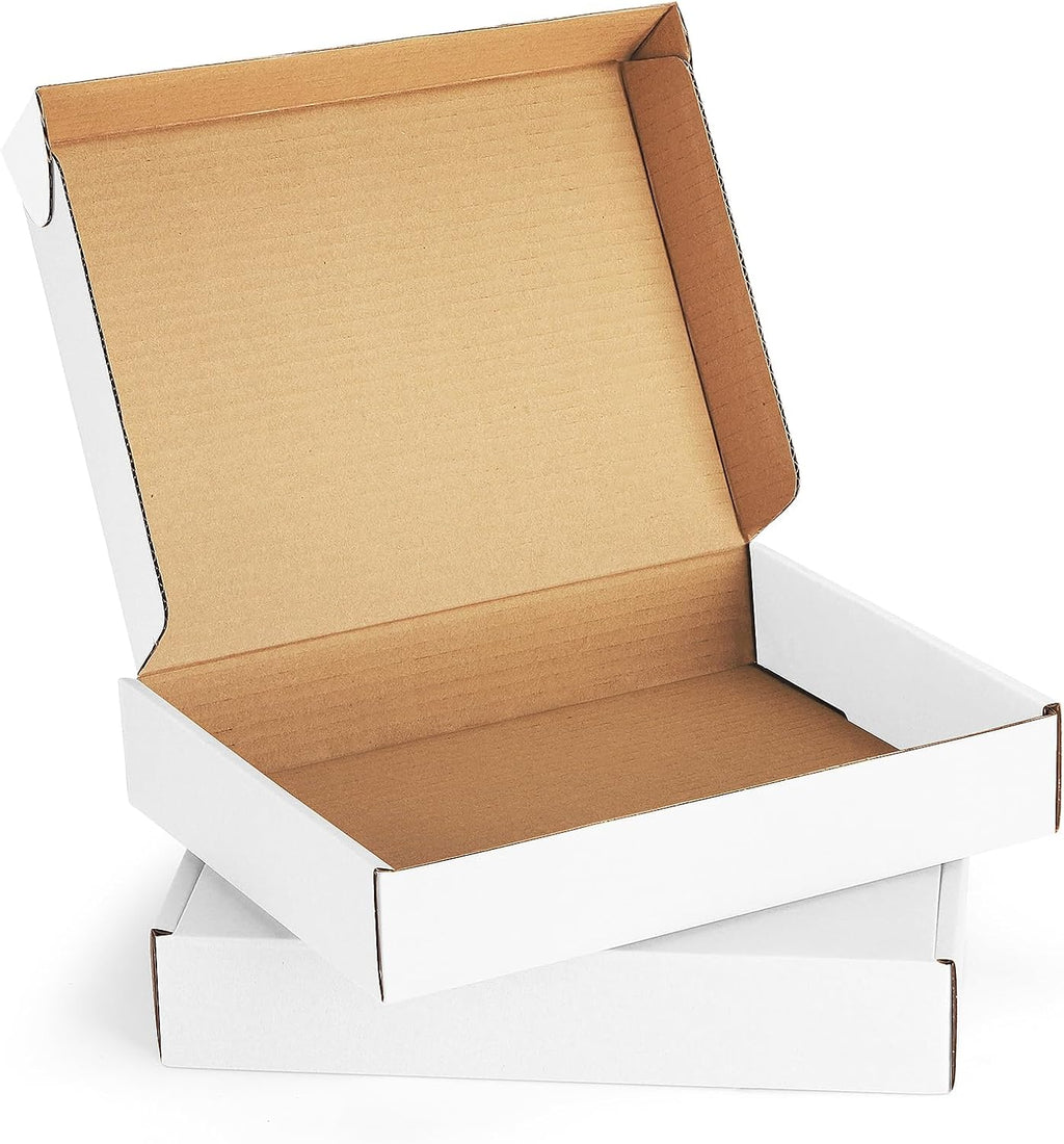 11x8x2" White Shipping Boxes Corrugated Box Mailers 20 Pack Cardboard Shipping Boxes for Small Business, Mailing