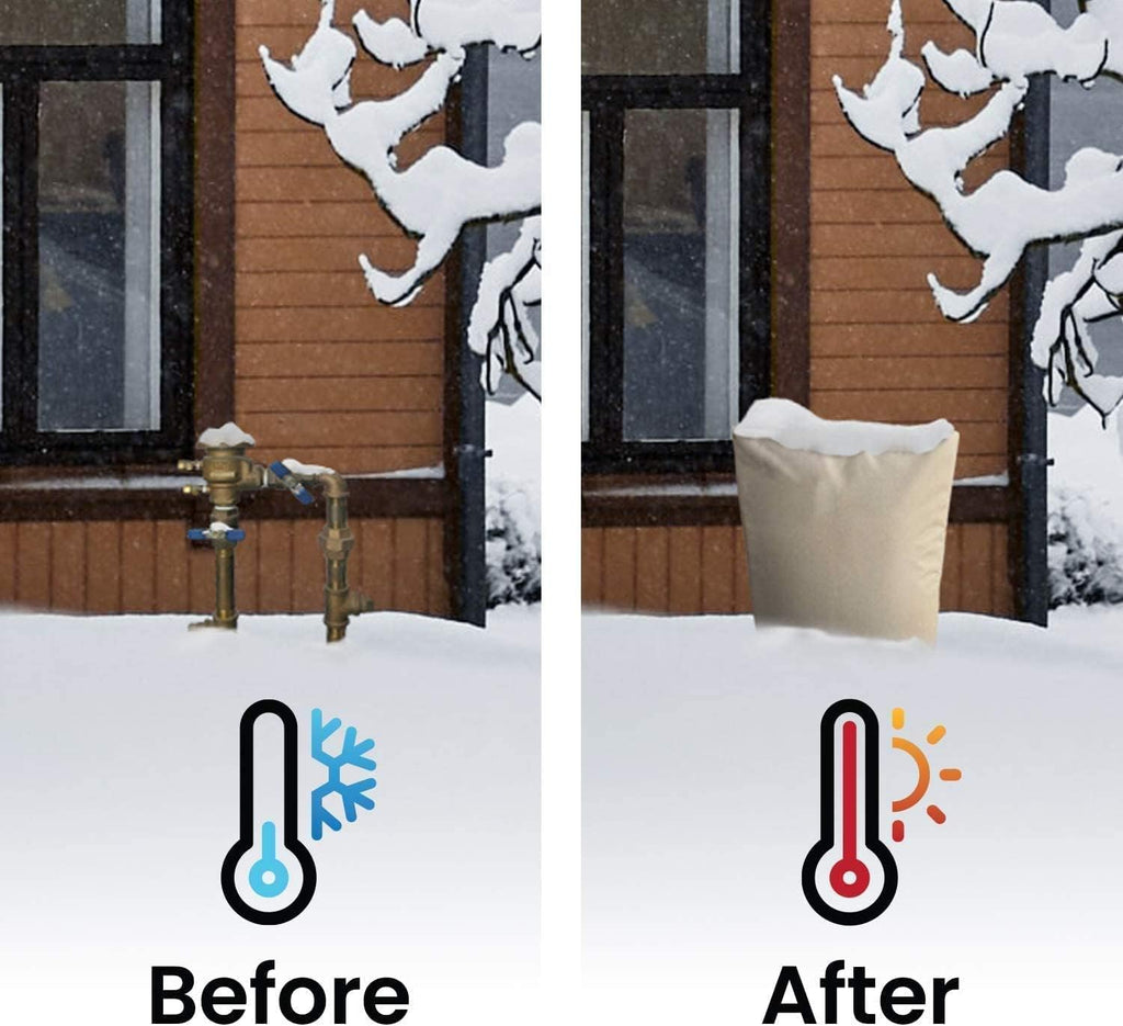 The Original Pipe Insulation (5°F) Winter Freeze Protection (UV-Coated) for Pipes, Pumps, Sprinkler Irrigation Valves