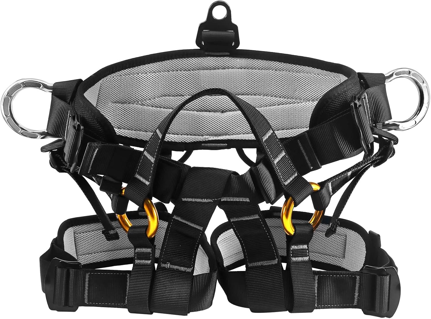 Climbing Harness, Mountaineering Rock Climbing Harness, Half Body Harness for Rappelling Fire Rescuing Tree Climbing