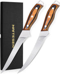 Professional Boning Knife and Fillet Knife Set 2 with Gift Box