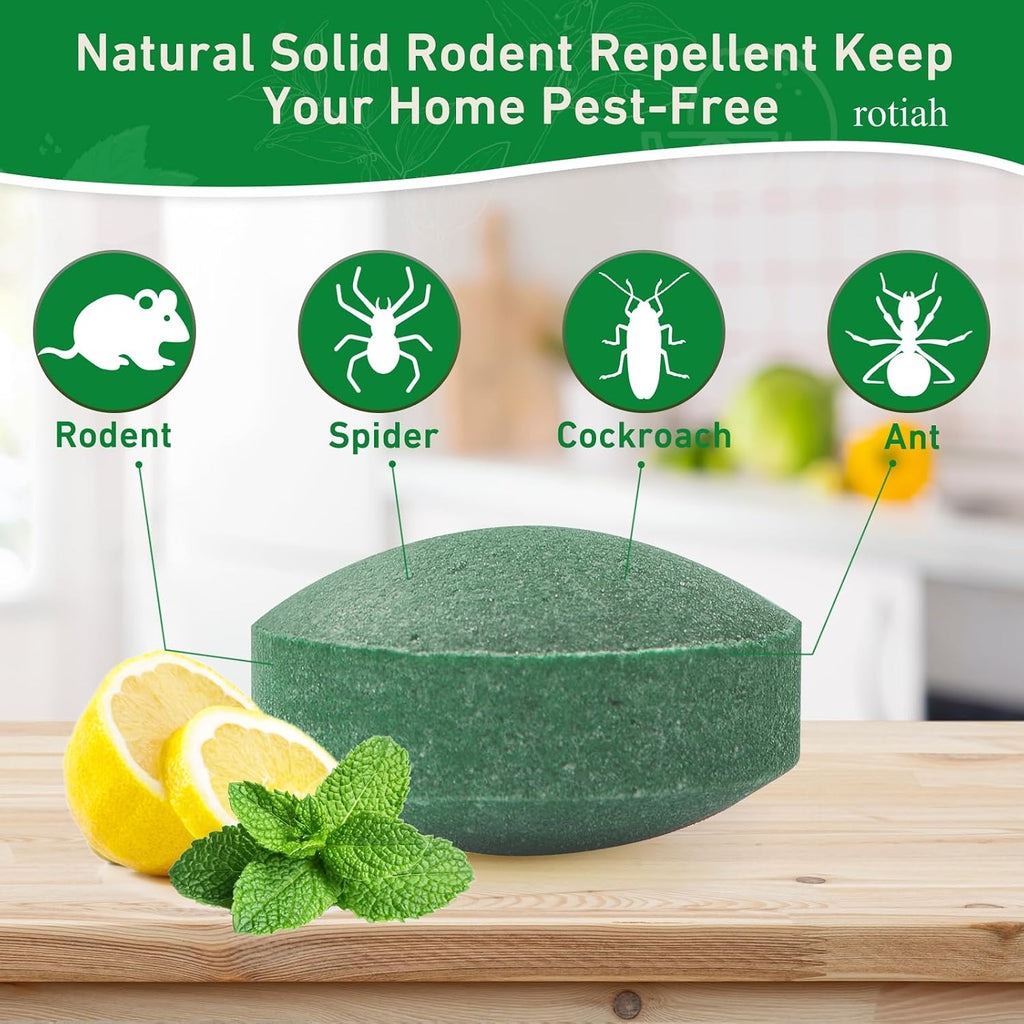 Pest Rodent Repellent, 24 Pack Peppermint Oil Repellent for Mouse Rats Spider Roach Ant Squirrel Pest Control Indoor
