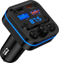 Bluetooth Fm Transmitter for Car, Fast Charging, Blue Tooth 5.4 Car Charger | USB-C USB-A Multi Ports, Wireless Radio