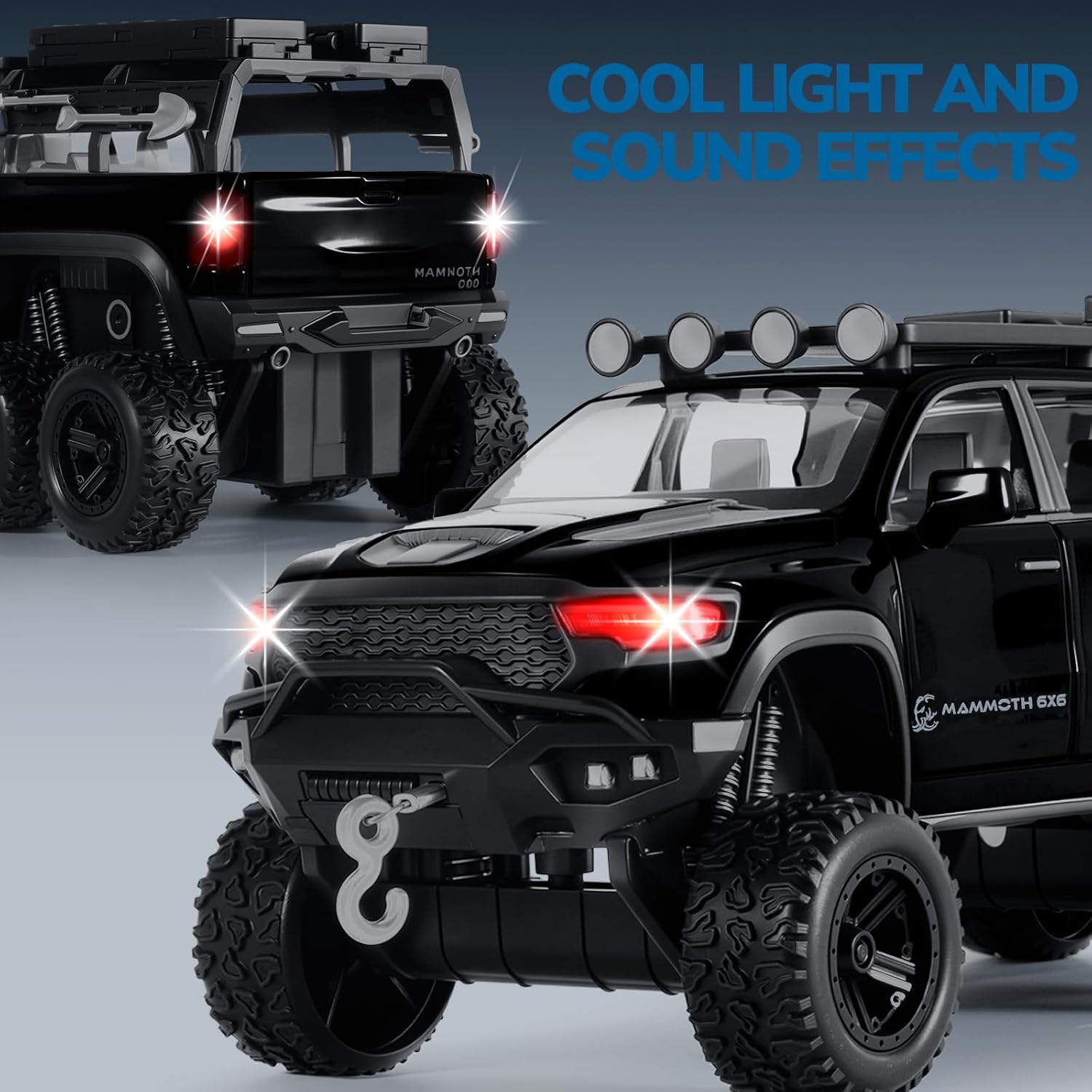 Toy Trucks for Boys 1/32 Diecast Trucks Metal Mammoth Model Truck Toy | Collectible Pickup Truck Model Kit,Pull Back