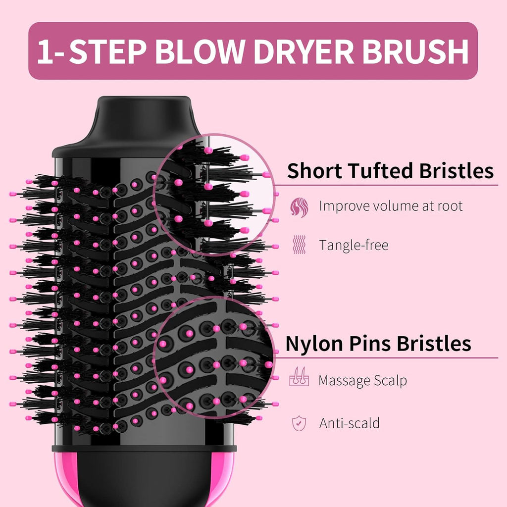 Hair Dryer Brush Blow Dryer Brush in One, Upgraded 4 in 1 Hair Dryer and Styler Volumizer with Negative Ion