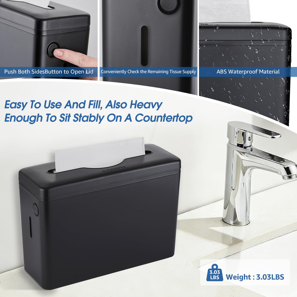 Multifold Paper Towel Dispenser Countertop