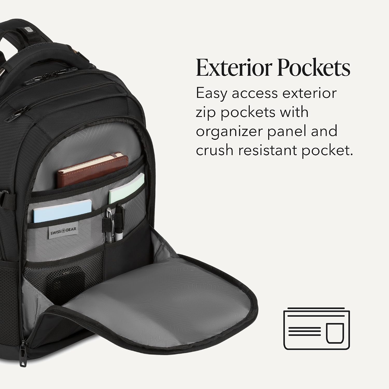 Travel Tech Pro Laptop Backpack – Fits Laptops up to 16” – ScanSmart TSA-Friendly Backpack with Multiple Organizer