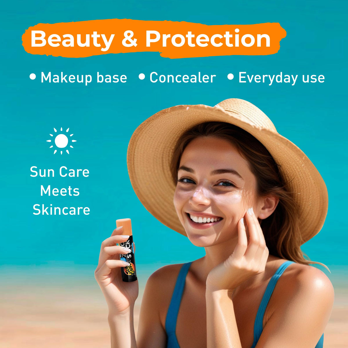 Zinc Sunscreen Stick SPF 50+ Light Skin Tone 12g