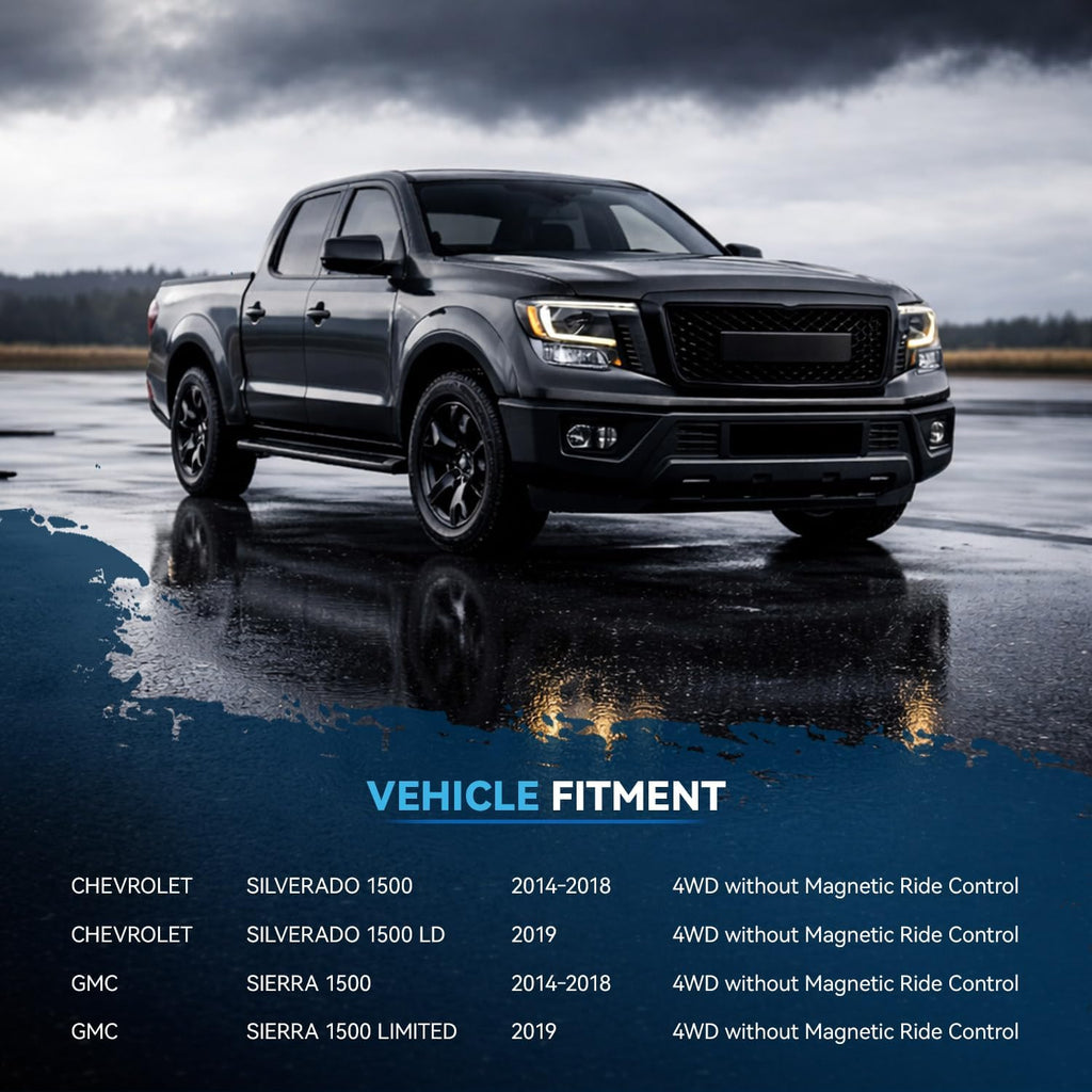 Detroit Axle - 4WD Front Struts for 2014-2018 Chevrolet Silverado 1500