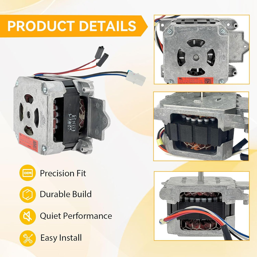 【𝟮𝟬𝟮𝟲 𝙐𝙥𝙜𝙧𝙖𝙙𝙚𝙙】 DD81-01640A(0B) / IC-77225SSDWB-1 for Samsung Dishwasher Circulation Pump Motor Parts - OEM Replacement, Fixes Poor Cleaning, No Wash Cycle & Weak Spray Pressure