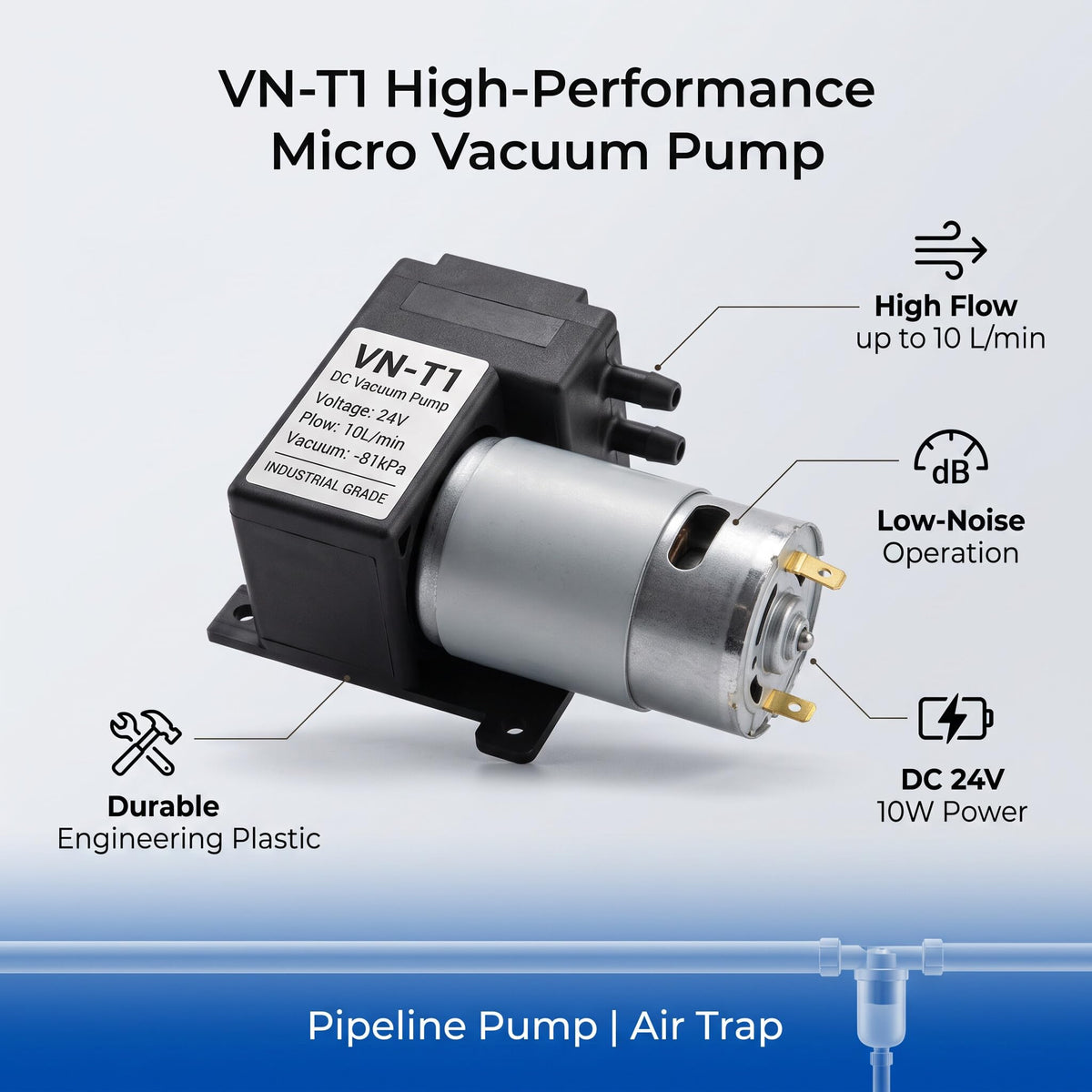 Miniature DC Vacuum Negative Pressure Pump (DC24V)