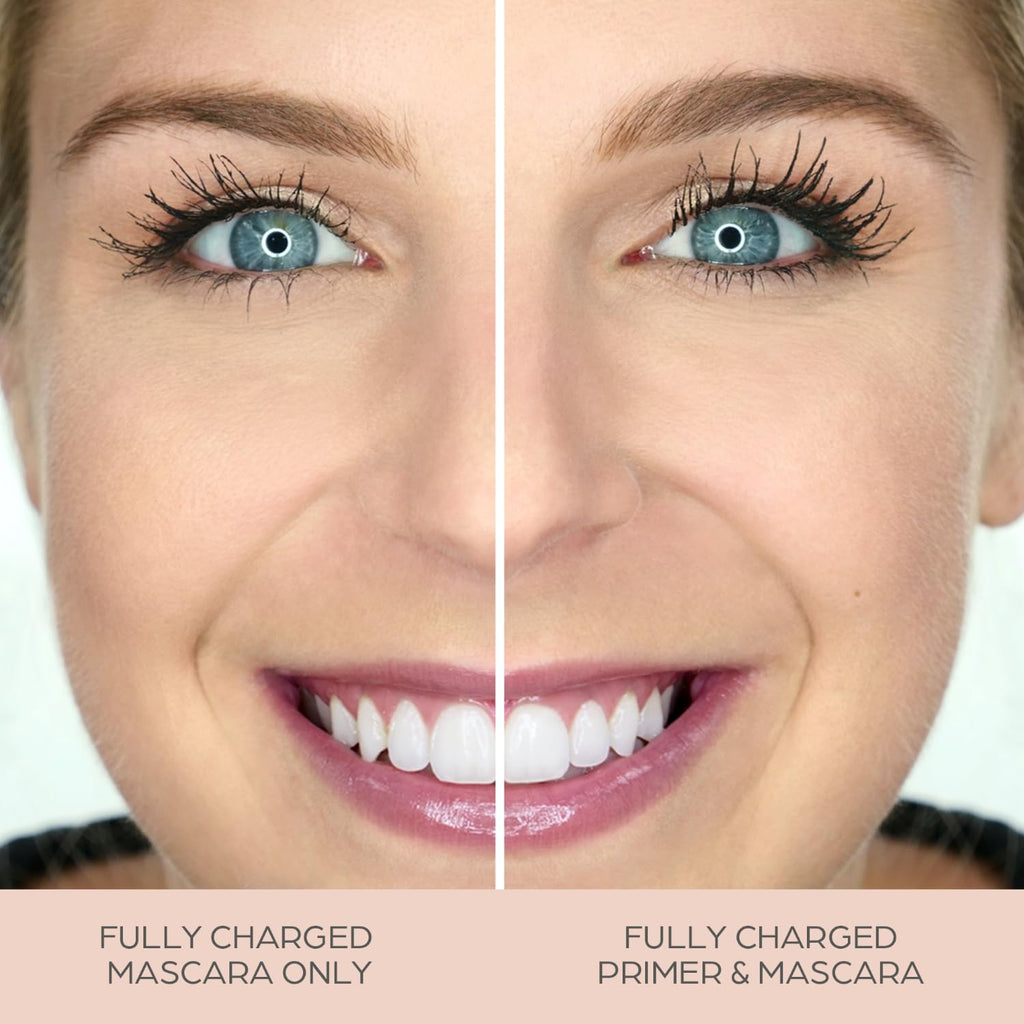 PÜR Fully Charged Thickening Mascara, Volumizing, Lengthening, Travel Size