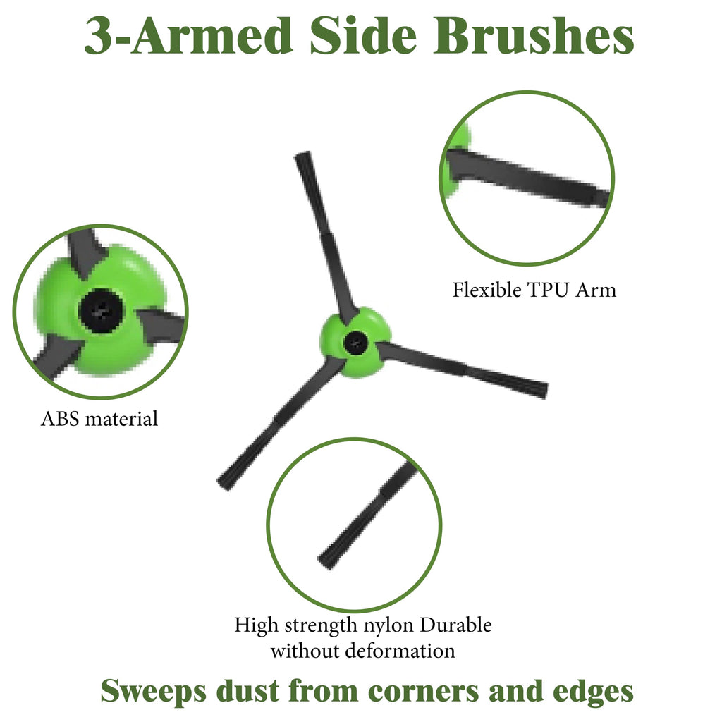 Replacement Side Brush for iRobot Roomba E I J Series, 6 Pack