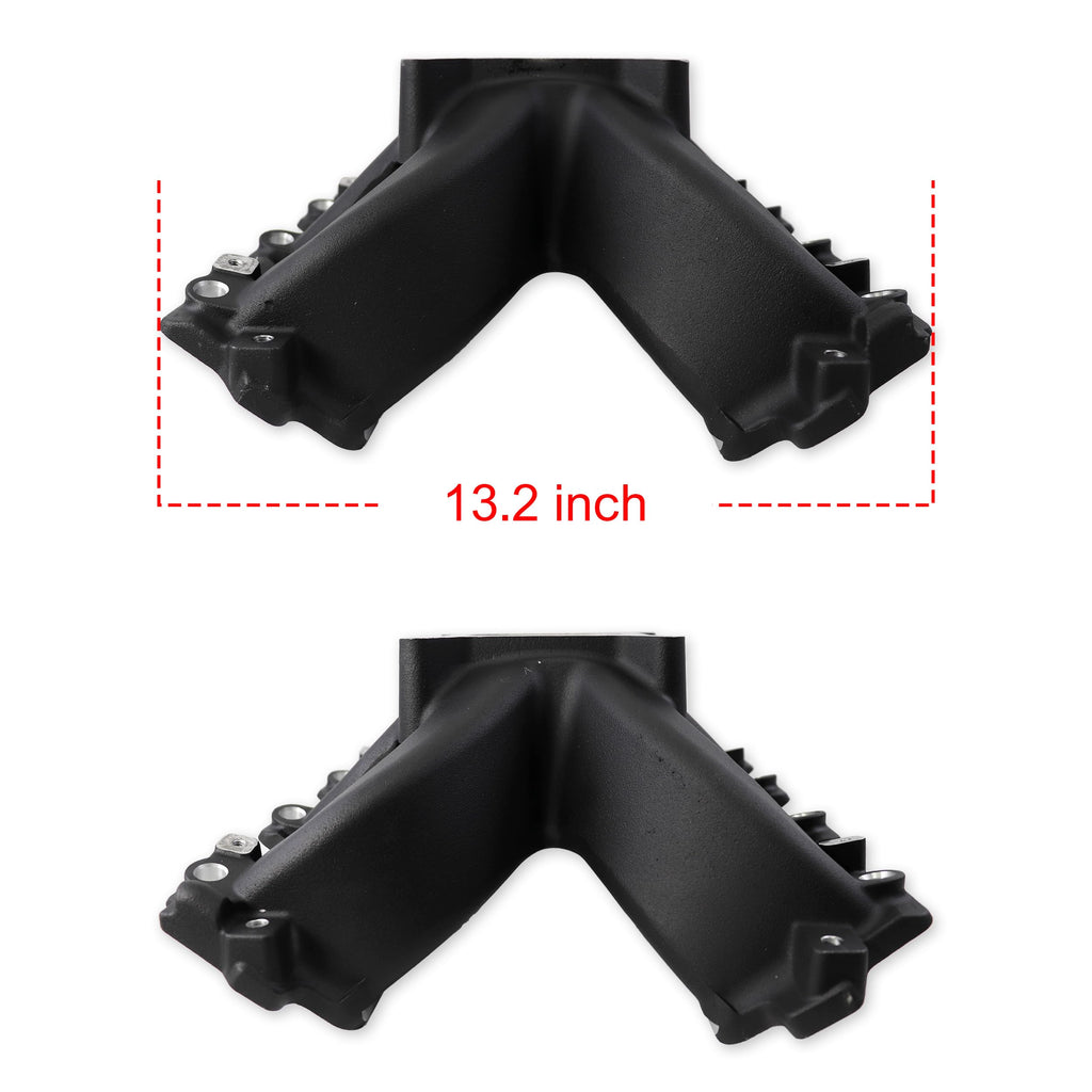 JGhyperX 28095 LS Cathedral Port EFI Intake Manifold for GM LS Black