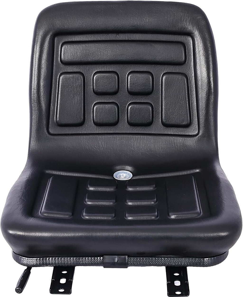 Universal Lawn Tractor Seat Replacement, Compact High Back Mower Seat with a Drain Hole Replacement Seat