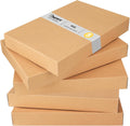 5 Pack Gift Boxes with Lids,14x9.5x2 Inch Kraft Shirt Boxes