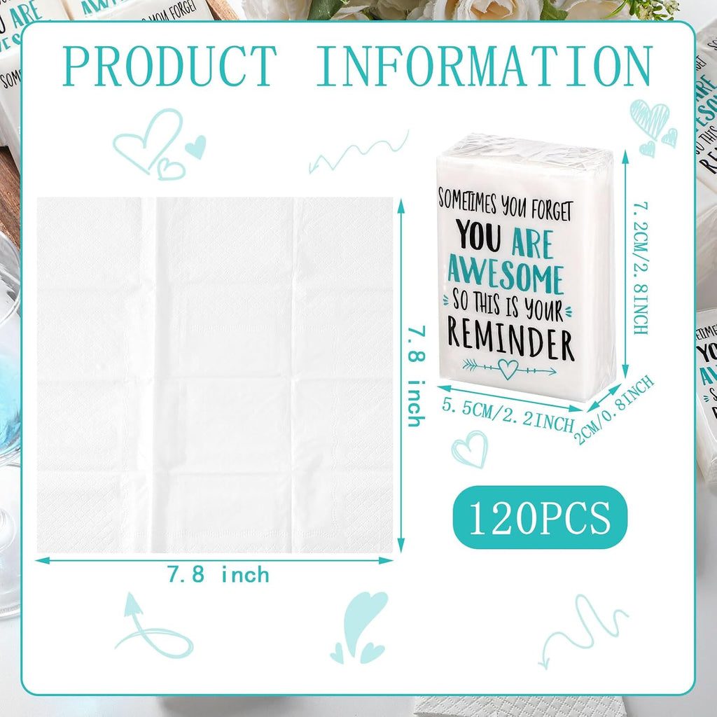 60 Pack Pocket Tissues Travel Packs Bulk, 3 Ply Individual