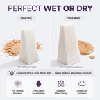 128-Pack *PRE-CUT* Makeup Wedges: Professional Triangle Sponges