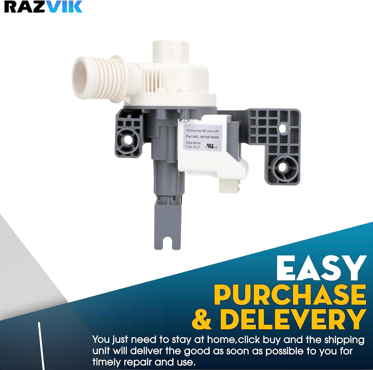 MVWB765FC1 Washer Drain Pump Replaces MVWB765FC2 For Whirlpool, Maytag, Kenmore