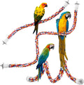 Bird Rope Perches,Parrot Toys 48 inches Rope Bungee Bird Toy (48 inches)[1 Pack]