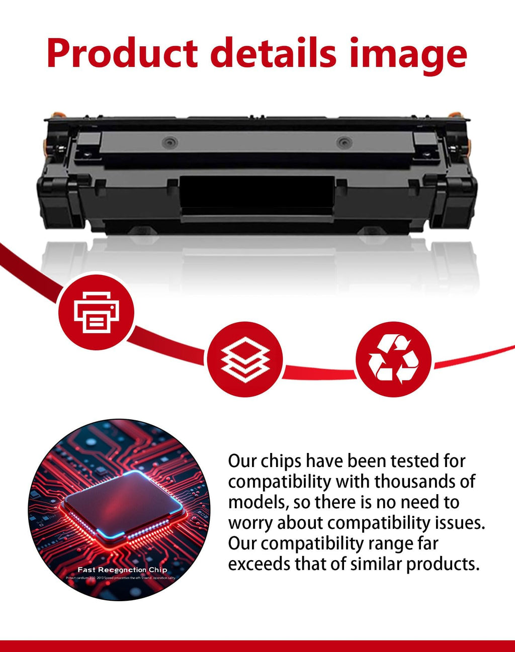137 Black Toner Cartridge 2-Pack High Yield Replacement for Canon CRG-137