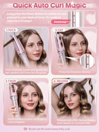 Automatic Curling Iron (Pink, 1.25 inch)