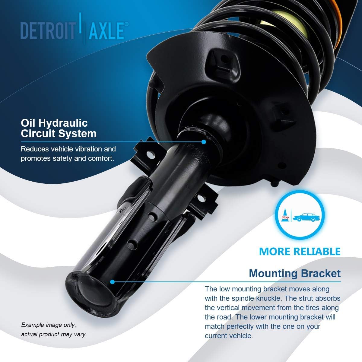 Detroit Axle - Front Struts for 2004-2008 Pontiac Grand Prix