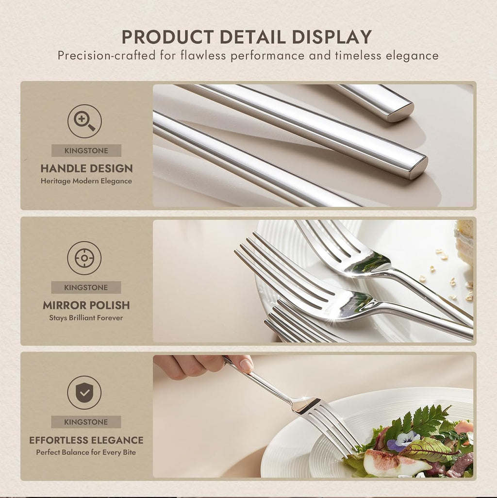 12 Piece Dinner Forks Set, Stainless Steel Forks