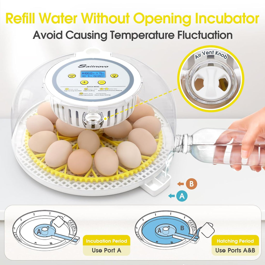 18 Egg Incubator for Hatching Eggs with Automatic Egg Turning