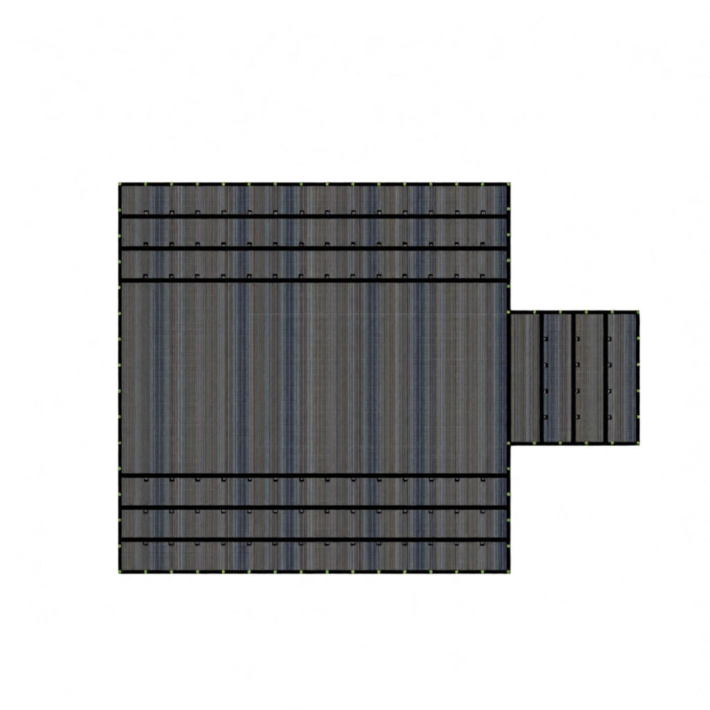 Bee & Nursery Tarp 24' x 27' - 8' Drop Flatbed Tarp 10oz Multi-Mesh
