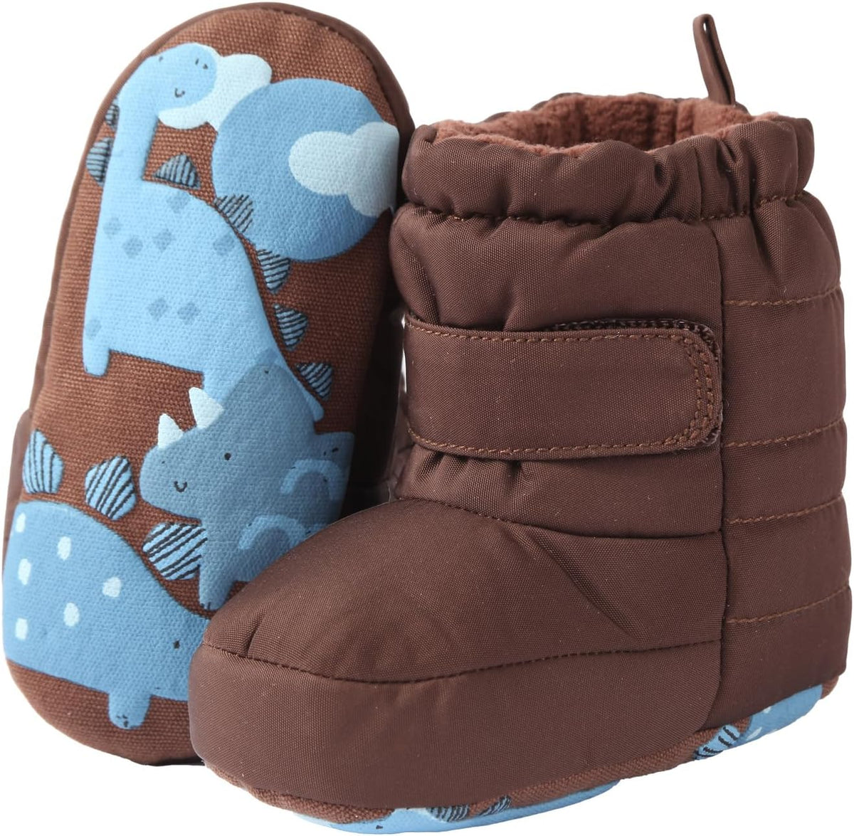 Baby Boys Girls Boots Infant Moccasins High Top Booties Toddler Non-Slip Soft Sole First Walker Crib Shoes