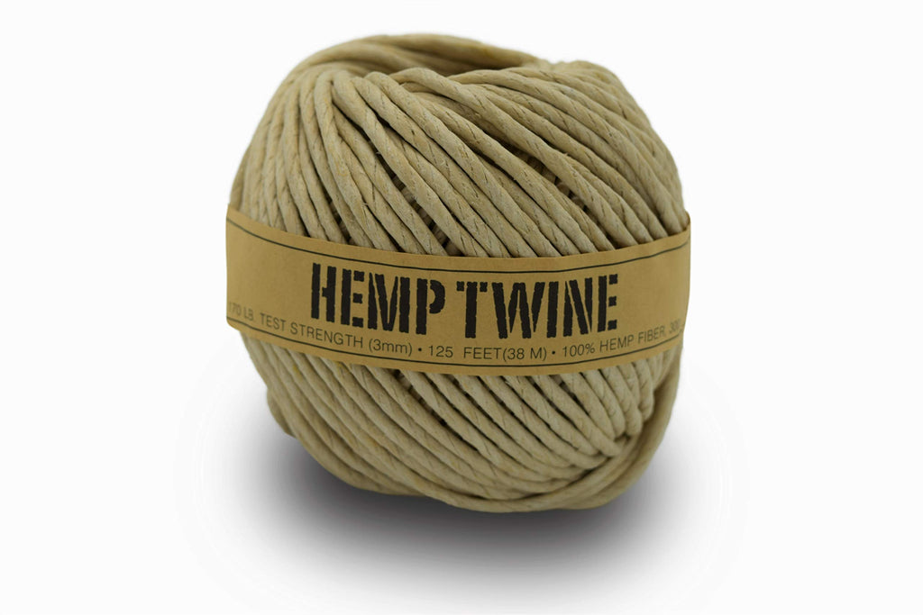 Natural Hemp Twine - Macrame, Jewelry, Garden + Craft - 3 MM