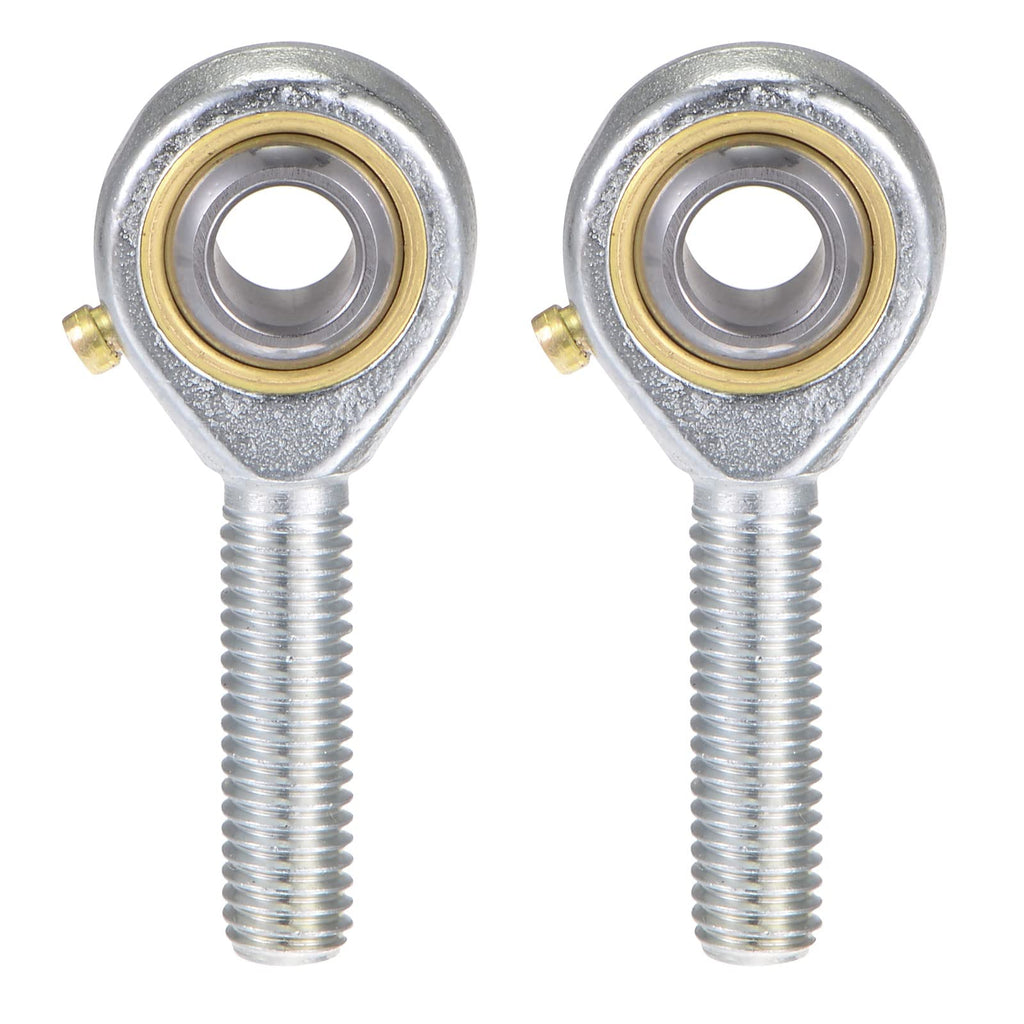 uxcell 2pcs POS8 Spherical Rod End Bearing 8mm Bore Self-Lubricated Joint Bearing M8x1.25 Left Hand Male Thread Connector