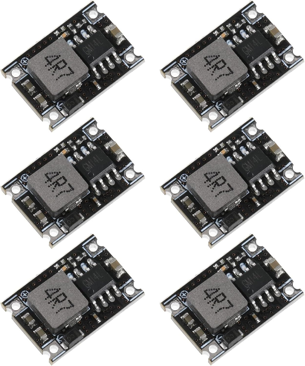 6 Packs 5V Buck Converter Module, 5V-30V to 5V DC DC Voltage Regulator Mini MP1584EN DC-DC 3A Power Supply Adjustable Module PCB Board Power Buck Modules