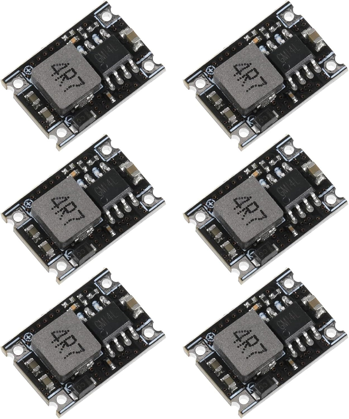6 Packs 5V Buck Converter Module, 5V-30V to 5V DC DC Voltage Regulator Mini MP1584EN DC-DC 3A Power Supply Adjustable Module PCB Board Power Buck Modules