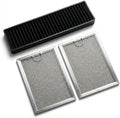 Microwave Filter Set for LG LMHM2237BD,LMVH1711ST, LMV2031BD,LMV1650ST, LMVM2085SB(grease and charcoal filter)
