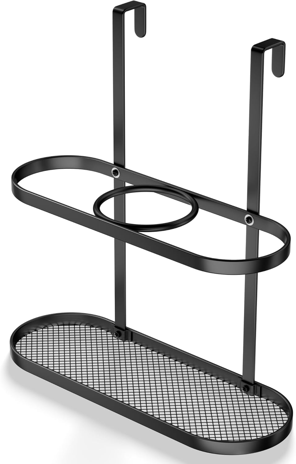 3-in-1 Hair Tool Organizer Holder for Dryer, Straightener & Curling Iron - Multi-Placement Design Mounts on Cabinet