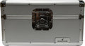 Silver Aluminum 7" 45 RPM Record Storage Box (Holds Up to 200 Records)
