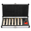 OSCARBIDE 5/8" Shank Nickel Plated 7-Piece Indexable Lathe Tool Holder Set
