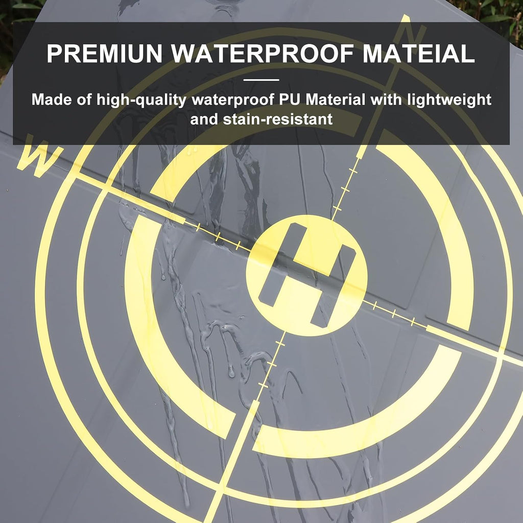 Drone Landing Pad Universal Waterproof Weighted Portable Fast-Foldable Helipad Launch for DJI Avata 360 Mavic 3 4