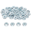 50Pcs Serrated Flange Hex Nuts #10-24 UNC Carbon Steel