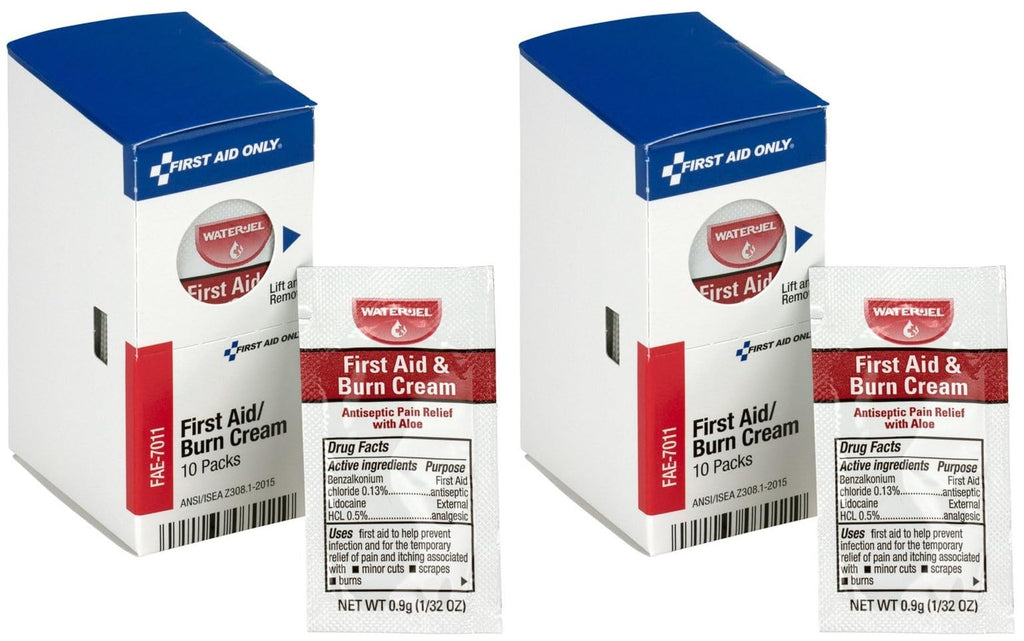 FAE-7011 SmartCompliance Refill Burn Cream Packets, 10 Count- Pack of 2