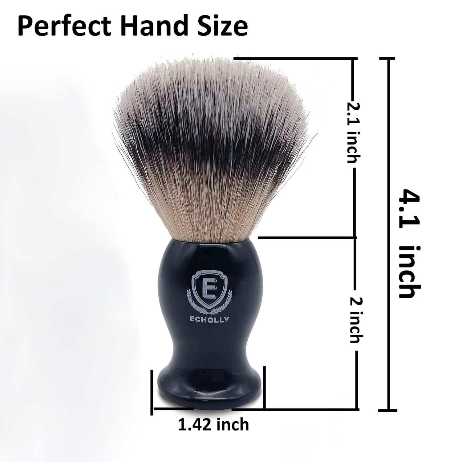 Luxury Shaving Brushes For Men by Echolly-Super Strong NO Shedding Bristle Shave Brushes for Men-Smooth Acrylic
